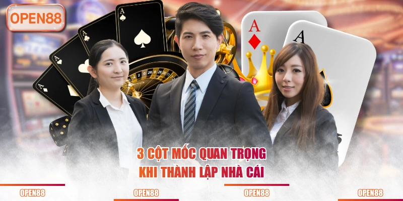 3 cột mốc quan trọng khi thành lập nhà cái